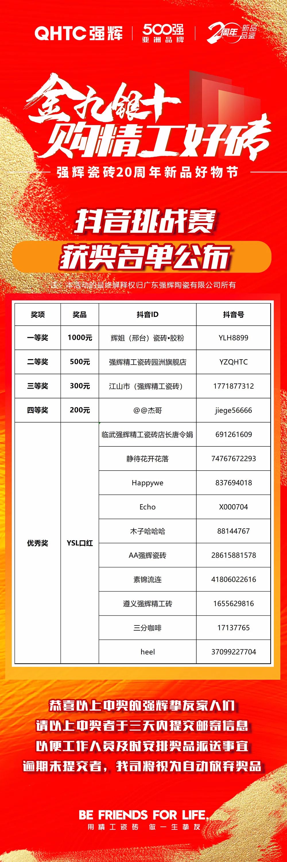 小奶狗成版人抖音app20周年新品好物节抖音挑战赛获奖名单公布！